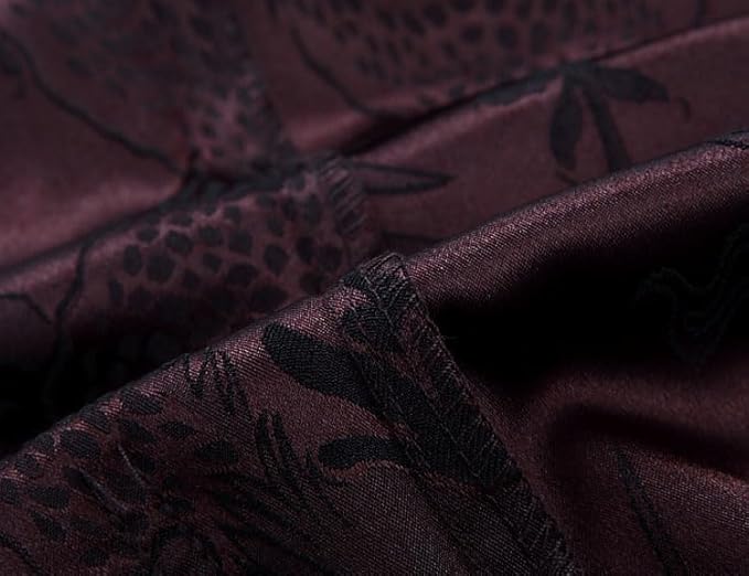 wecotton Tang Suit Men Hanfu Chinese Traditional Clothes Kung Fu Shirt Uniform Long Sleeved Coat Tops and Pants