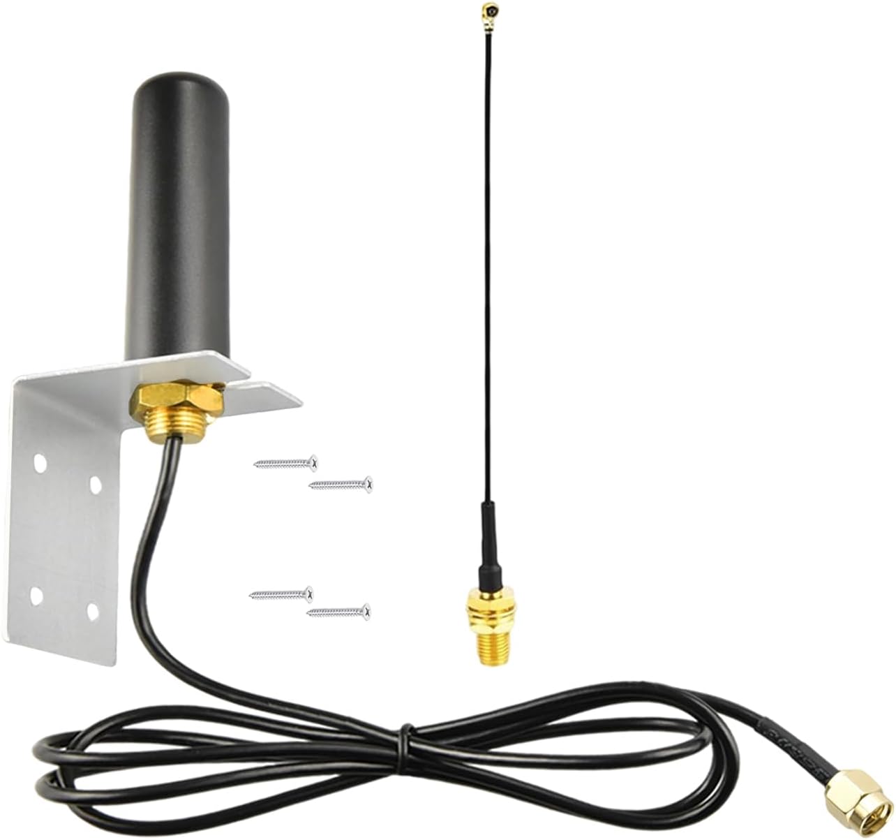 Boobrie 915Mhz 5dBi 15CM ESP32 V3 915MHz LoRa Antenna Omni-Directional SMA Male + Adapter Cable for Meshtastic LoRa