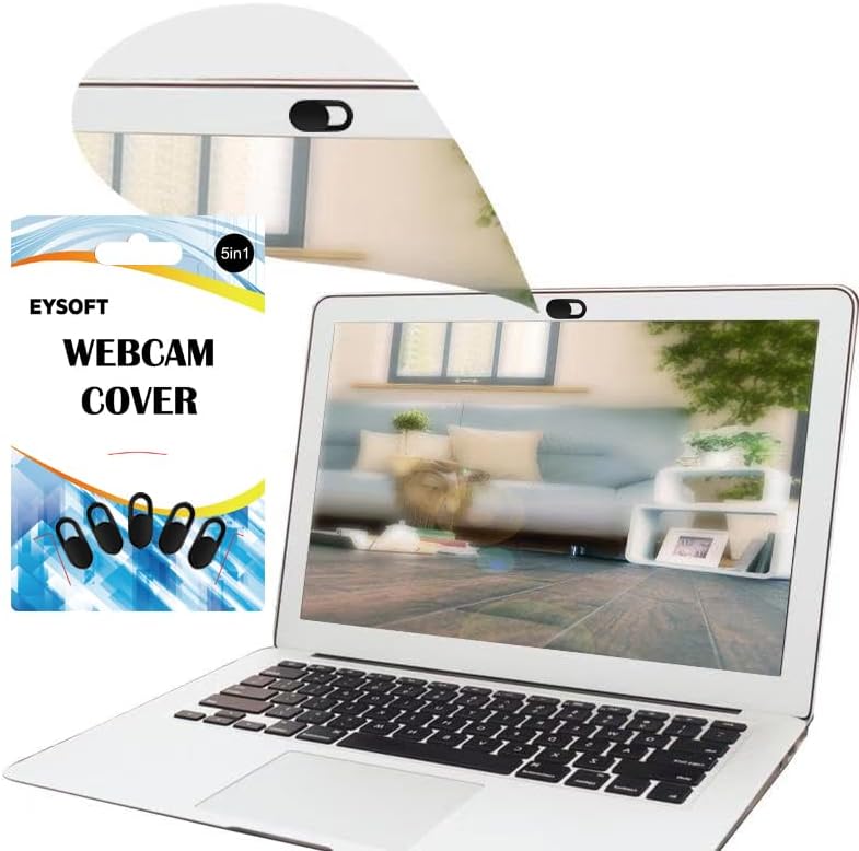 EYSOFT Webcam Cover, Webcam Cover Slide Compatible for Laptop, Desktop, PC, MacBook Pro, iMac, Mac mini, iPad Pro