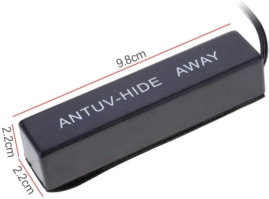 TN TrunkNets Inc 12V 77 Inch Universal Hidden Amplified AM/FM Car Antenna Kit Compatible with Cars, Motorcycles, Boats