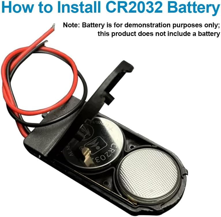 QTEATAK 6 2 3V CR2032 Pcs x Button Coin Cell Battery Holder with Leads On Off Switch