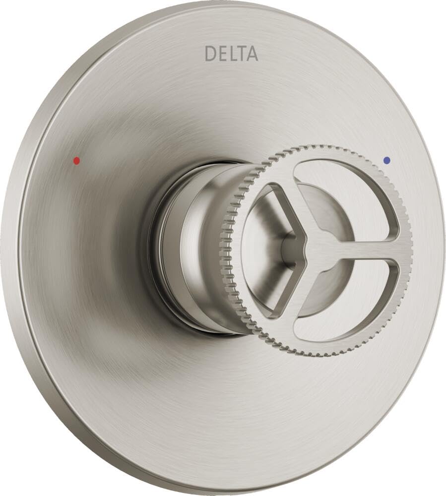 Delta Trinsic 14 Series Single-Function Valve Trim Kit, Brushed Nickel Handle Set for Shower Faucet System, Stainless T14058-SS (Valve Not Included)