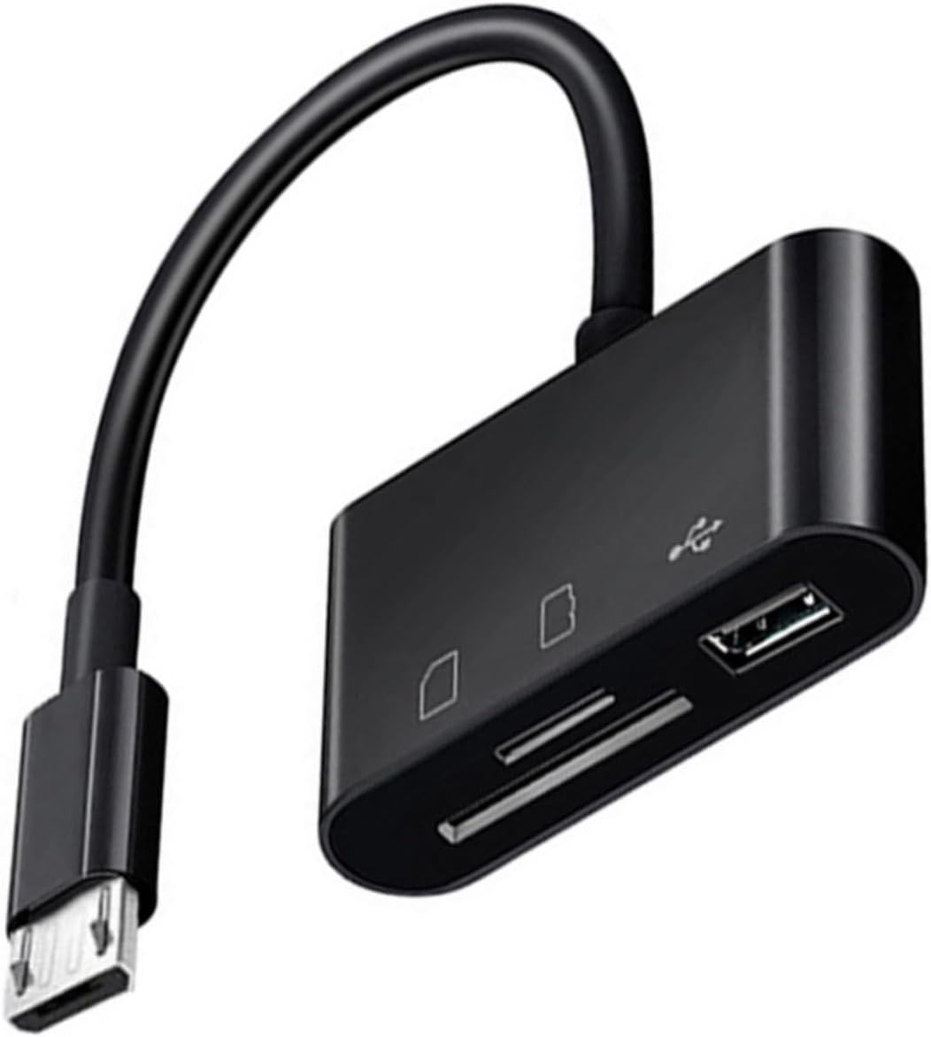 wengjack Compactly USB C Card Reader USB C to Memory Card Reader for Travel Office Use for USB Flashing Disk Connecting