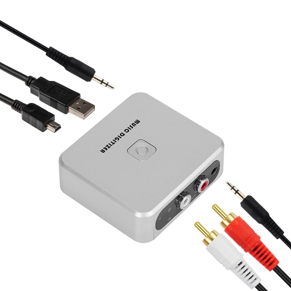 MP3 Cassette Music Digitizer Analog to Converter, Records Tapes Audio Converter Tape Storage Conversion Stereo Sound