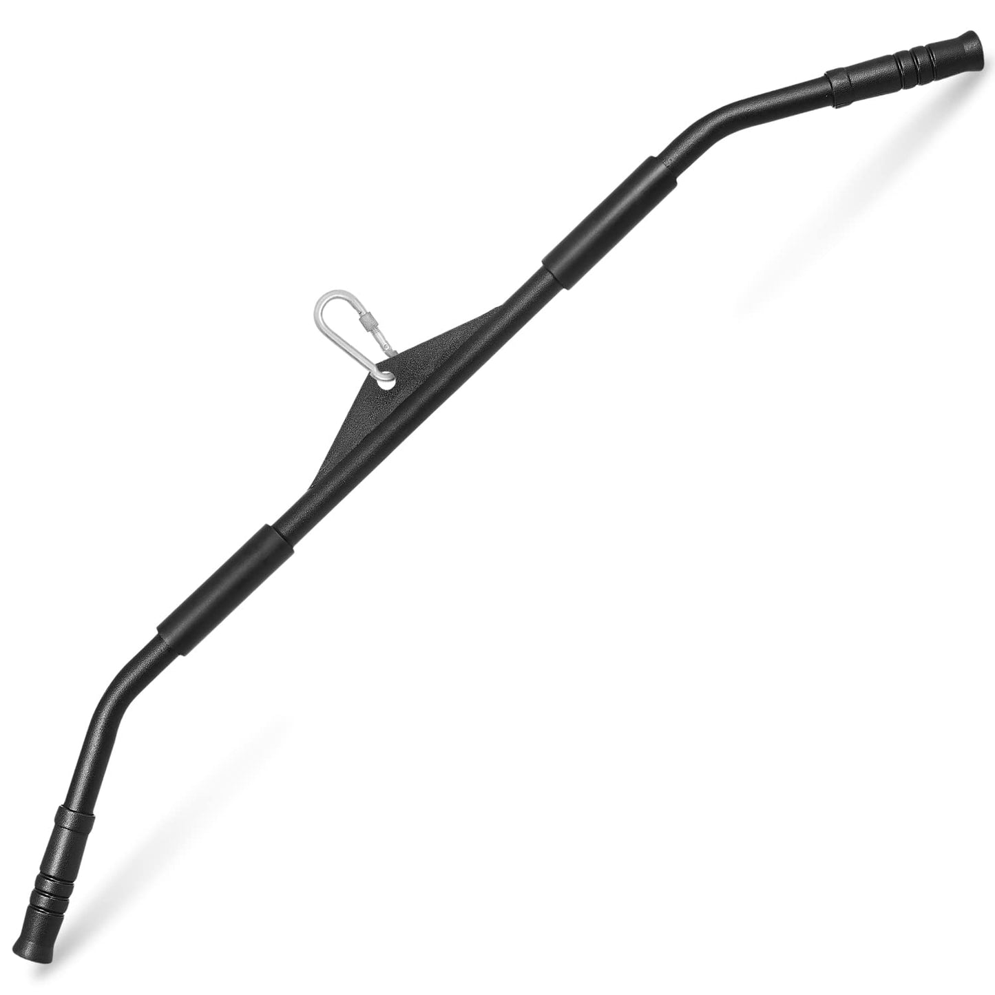 Yes4All Curl LAT Pull Down Bar 39" - Wide Grip with Rubber Handles, Press Down Bar Cable Attachment, Tricep Press Down Attachment for Row Machine & Cable Machine