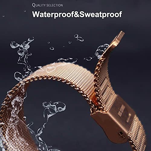 HOPMC Adjustable and Comfortable With Redmi Watch 4 Strap Metal Case 22mm Stainless Steel Mesh Replacement Straps for Redmi Smartwatch 4