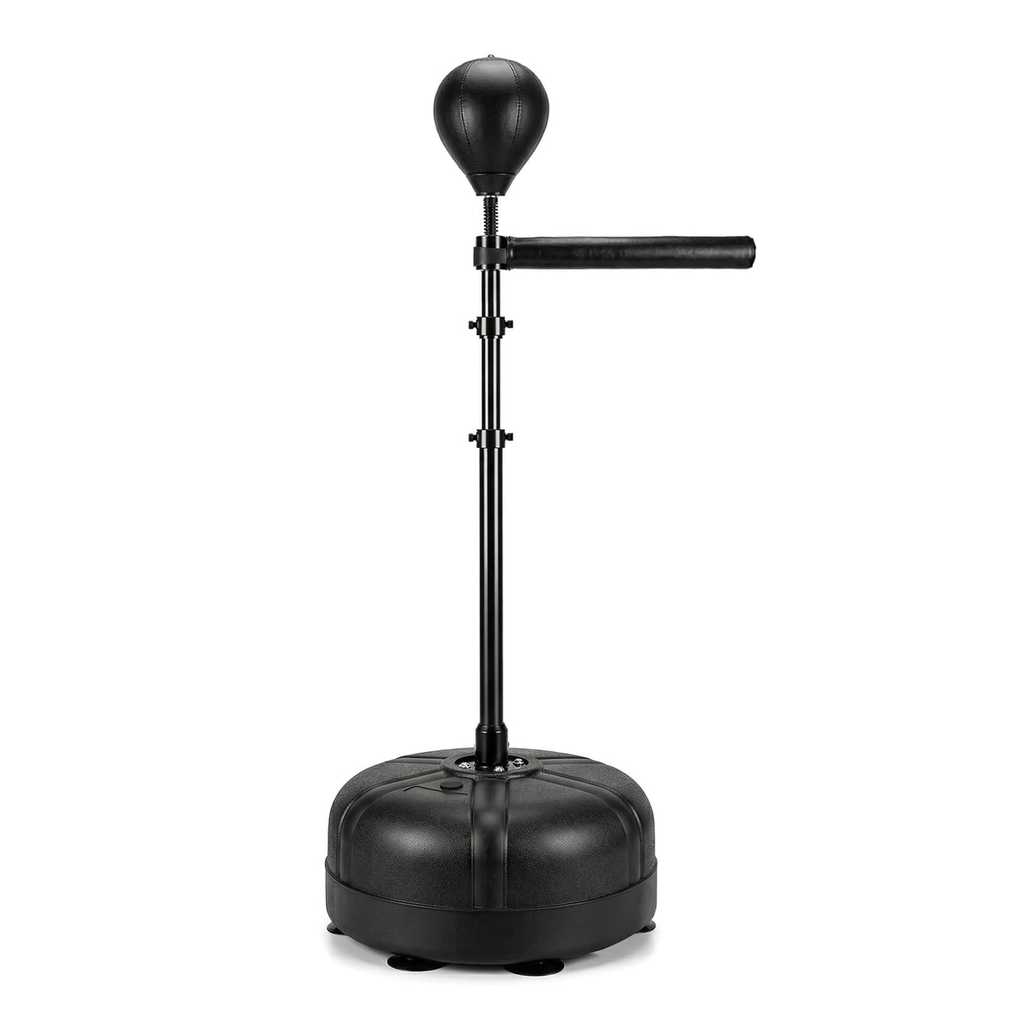 UBCTECH Boxing Bar with Punching Bag, Spinning Boxing Speed Trainer, Height Adjustable with Punching Bag and Reflex Bars, Training Equipment for Teens Adults, Black