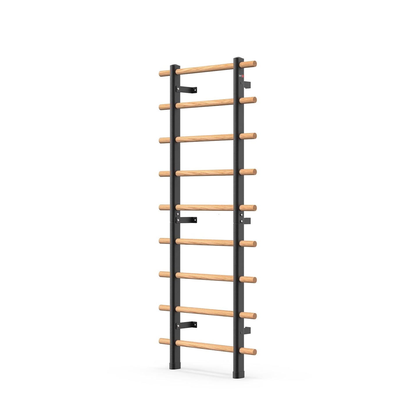 DHT Swedish Ladder, Wall Bars, Stall Bar Suspension Trainer with 9 Strategic Rods, for Fitness Home, Gym, School, Clinics and Gymnastics