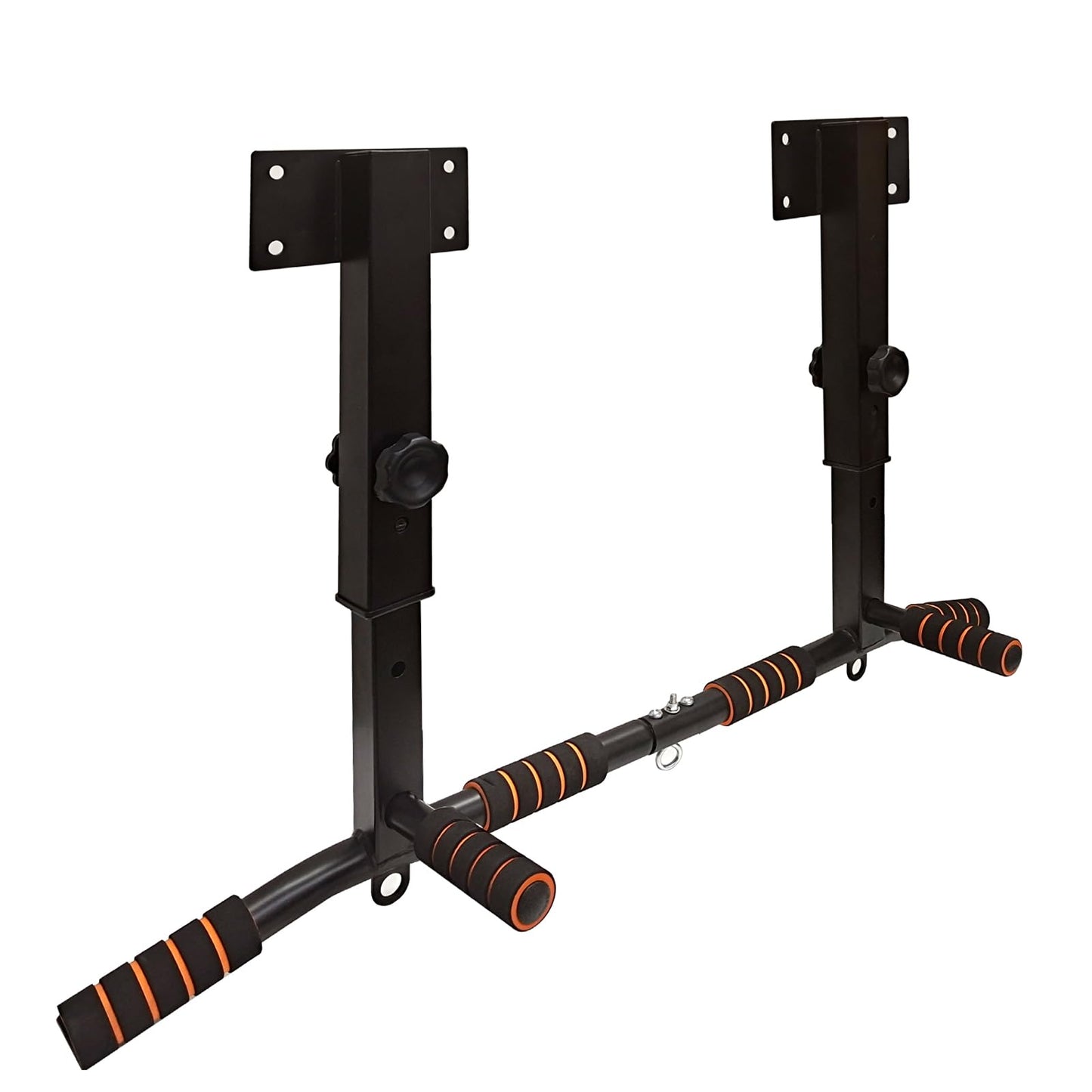 BESTHLS Joist Mounted Pull Up Bar 4 Level Height Adjustable Ceiling Mount Chin Pu Bar Heavy Duty for Home Gym Workout Strength Training Equipment
