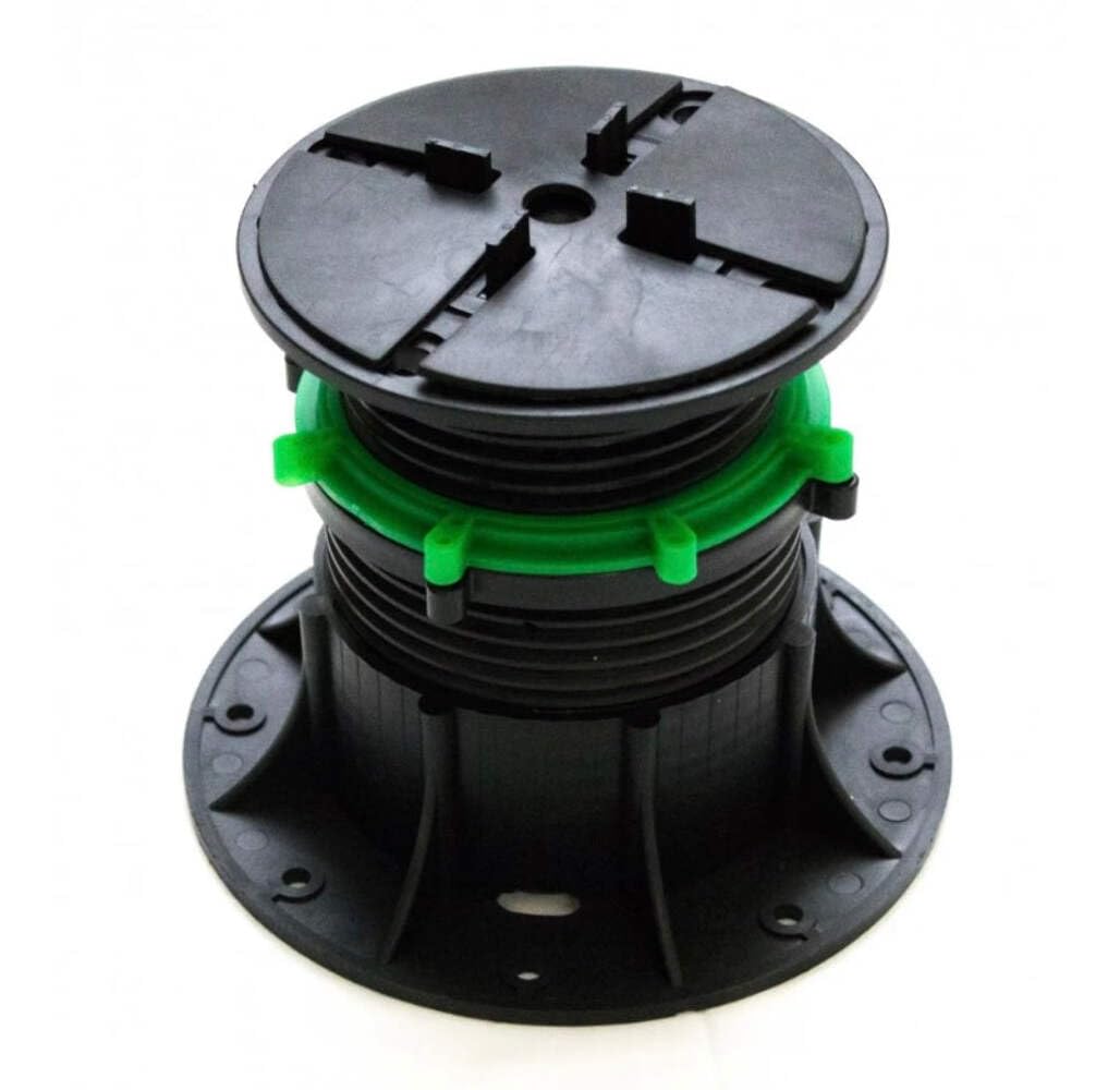 AP Adjustable Paver/Tile Pedestal .75"-7" Decking and Flooring., Black (AD2.5"-4")