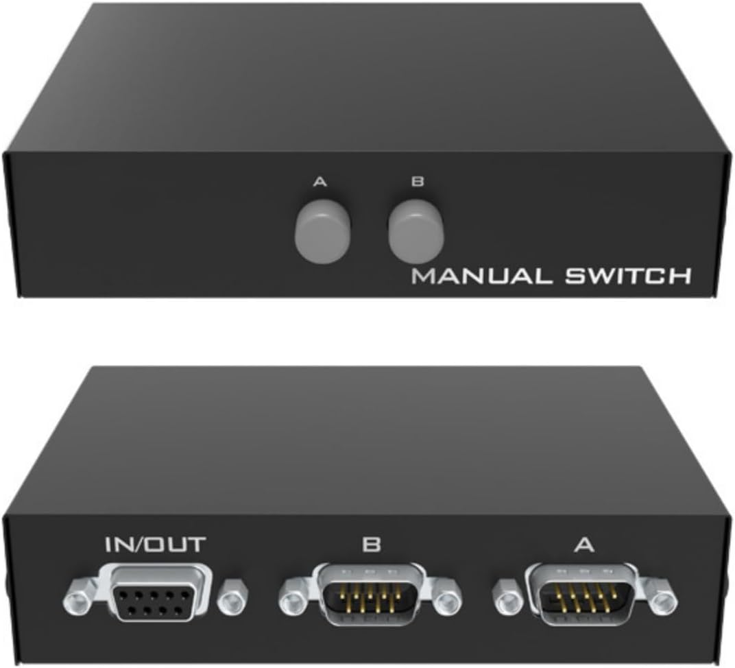 suckoo DB9 RS232 2 1 1 2 Interchange1 2 Serial Pin Switcher Sharer Splitter in Out in Out Bi Directional Host at a time