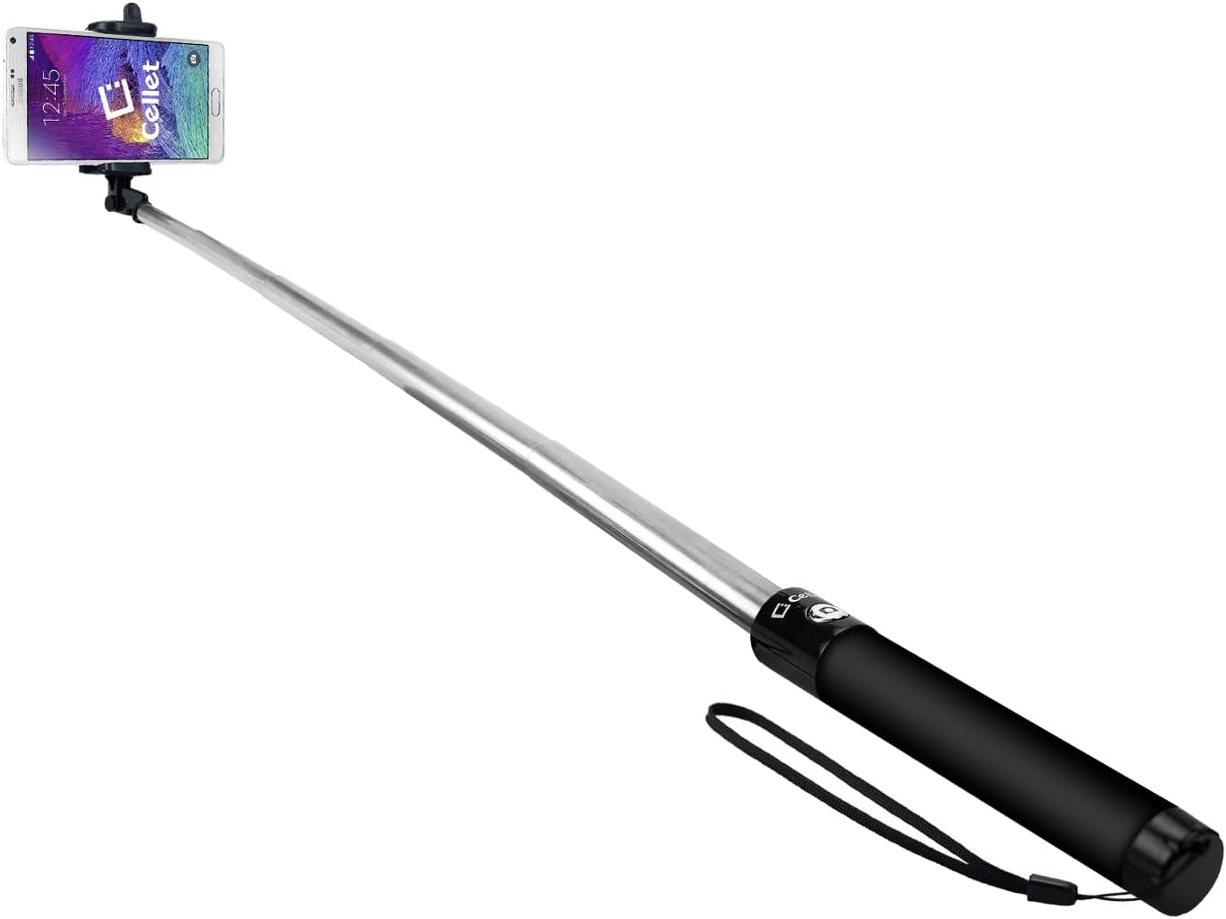 Cellet Selfie Stick Extendable Adjustable, for All Smartphones iPhones, Samsung Galaxy, Google Pixel, Go Pro