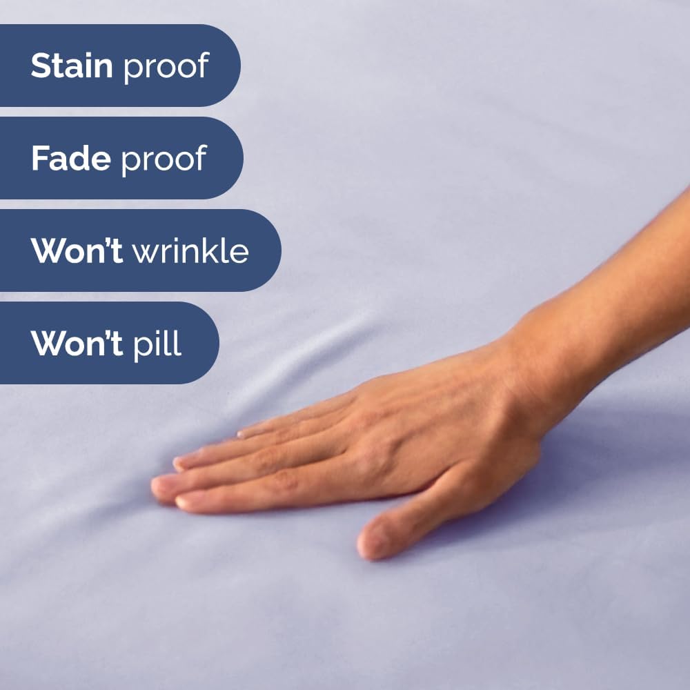 RV Short Queen Sheet Set - Soft, Breathable & Cooling 4-Piece Bedding | Fits 8” to 12” Mattresses - Light Lavender
