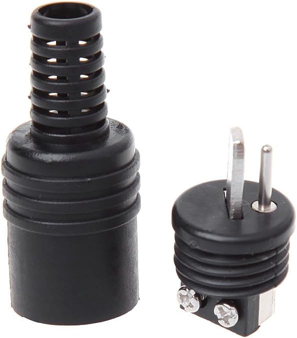 Kaasst 10PCS 2 Male HiFi Speaker Tools Power Signal Black Adapter Accessories DIN Plug Screw s Pin Connector