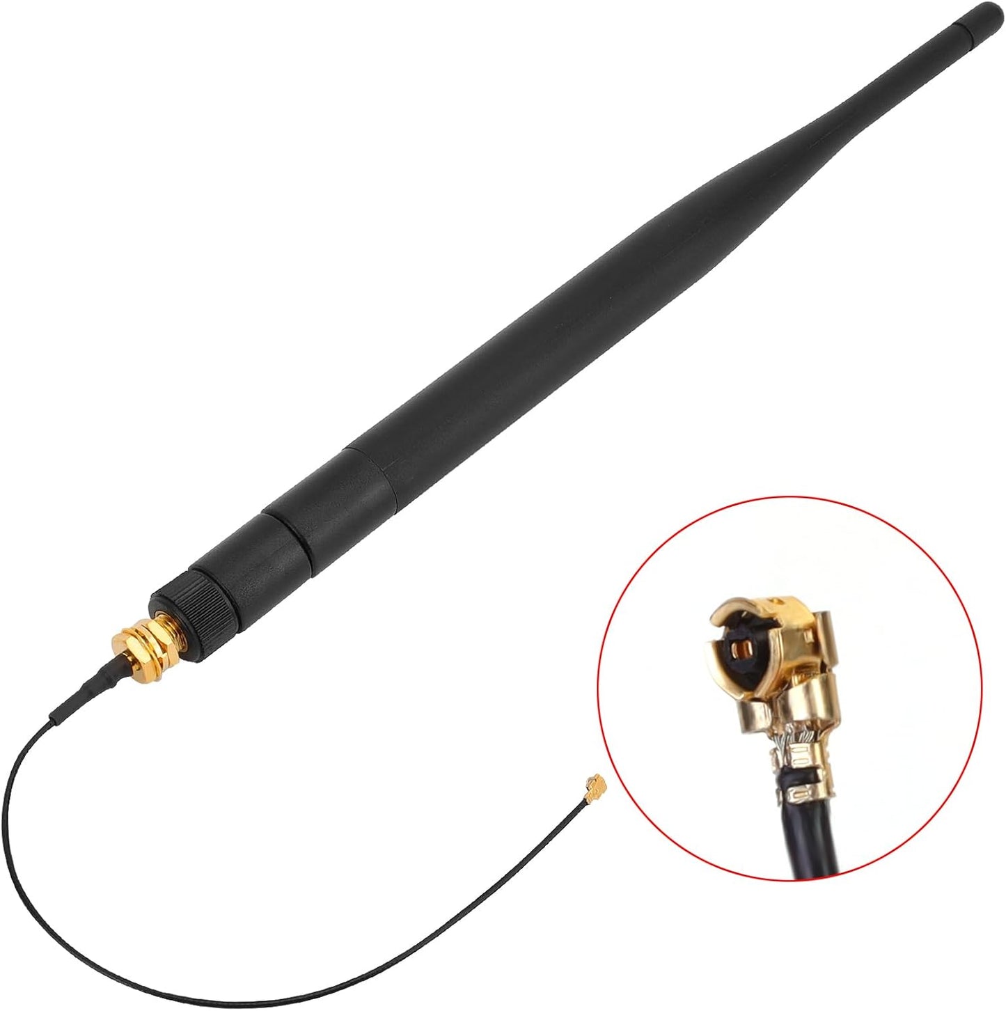 MakerHawk 2 Pack 915MHz 5dBi LORA Antenna Gain Omni SMA Male Connector + RF Antenna Adapter Cable