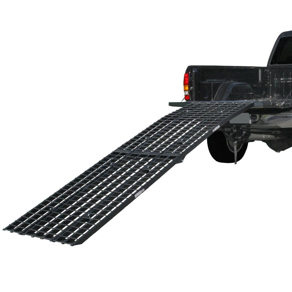 Black Widow 12' Motorcycle Loading Ramp, Extra-Wide, 1,500 lb, Aluminum