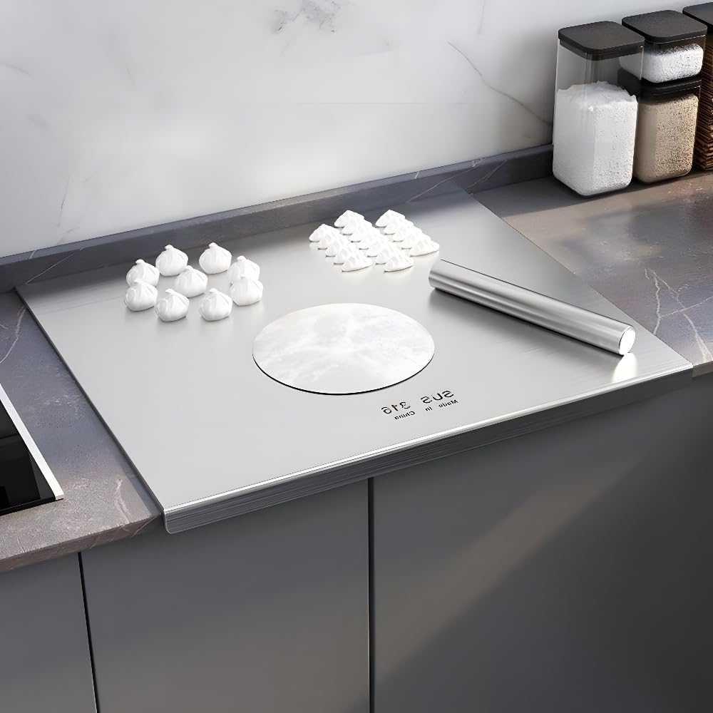 Stainless Steel Cutting Board,Cutting Boards for Kitchen,Chopping Board,Large Cutting Board for Chopping Meat,Vegetables,Fruits,Cheese (27.56 * 22.83in)