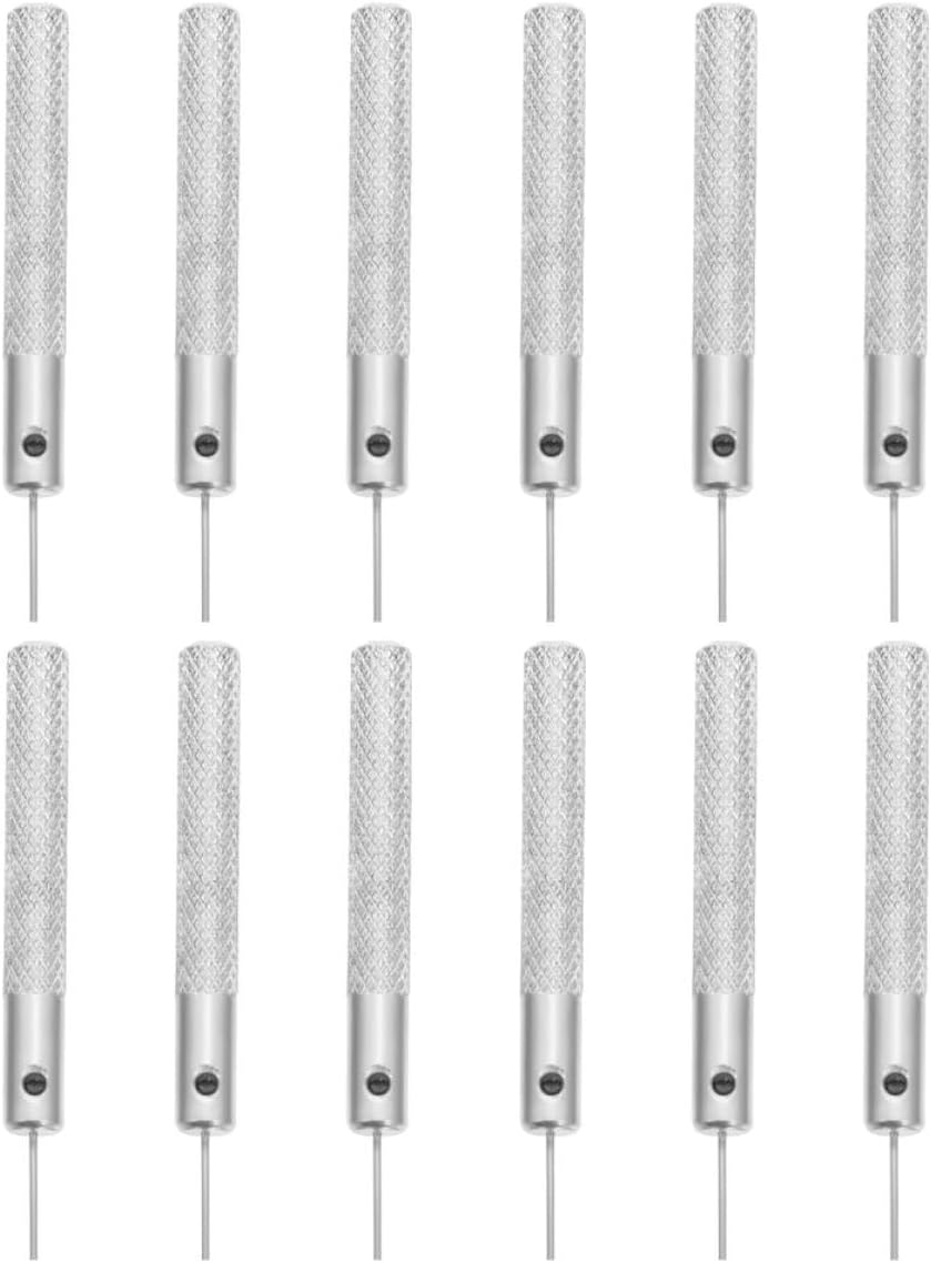 12pcs Set Kisangel Sim Card Tray Ejector Pins for Smartphones Mobile Sim Card Removal Tools with Watch Pin Pusher