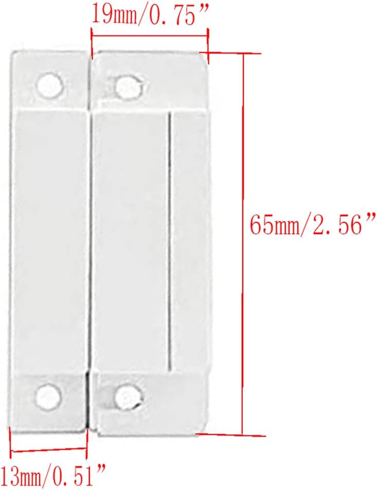 Lagogia MC-31 Sets 3, NC Surface Mount Wired Security Window Door Contact Sensor Alarm Magnetic Reed Switch, for Home