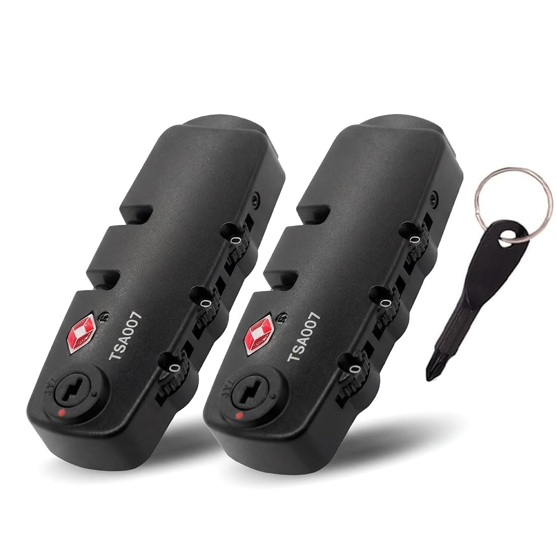 (2 Pieces) lizipai(Customs Locks) Combination Lock TSA Customs Lock Fixed Luggage Lock, Backpack Lock