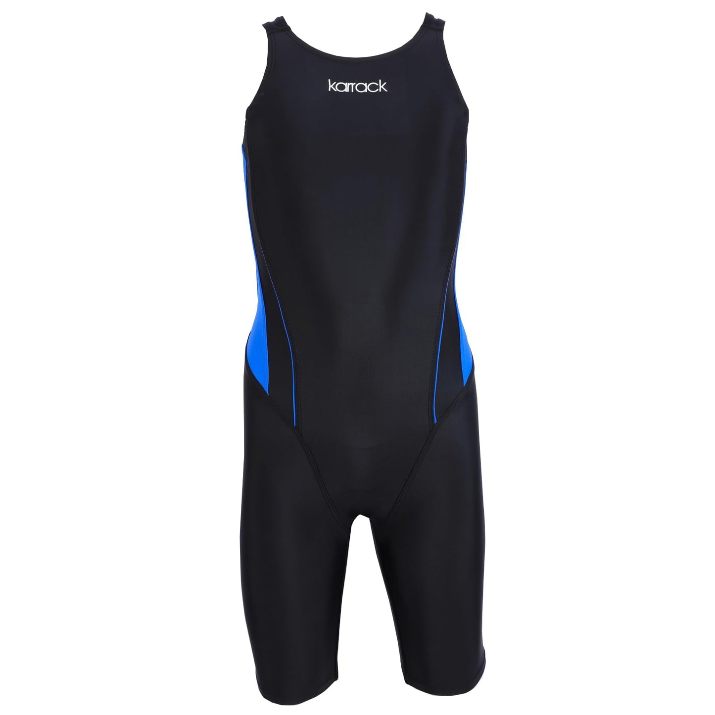 karrack Girls Swimming Suit Sports Conjoined Girls Training Competition Children Swimming Suit (US, Age, 11 Years, 13 Years, Black)