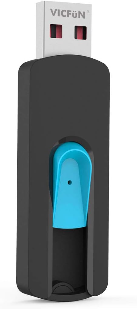 VICFUN 10 Pack 128MB 2.0 128MB, Pack USB Flash Drives USB Flash Drive Slide Retractable USB Memory Stick Multi-Color