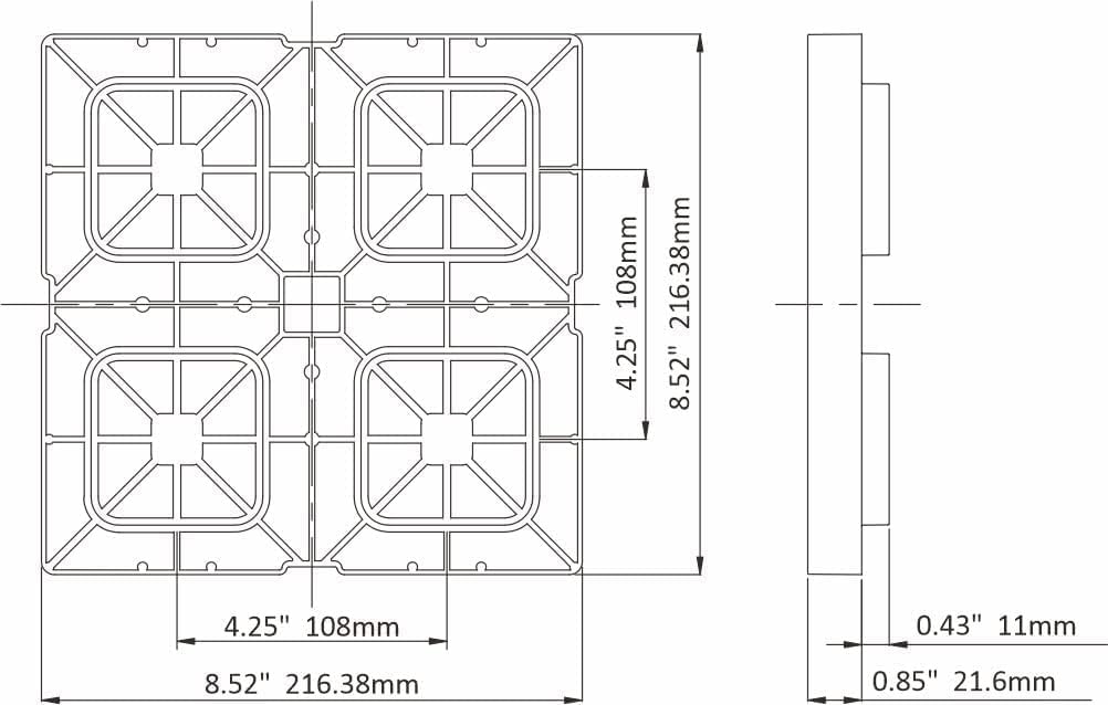 SEAFLO Heavy-Duty RV Leveling Blocks - Maximum Strength & Stability for Motorhomes, Trailers, and Campers (5)