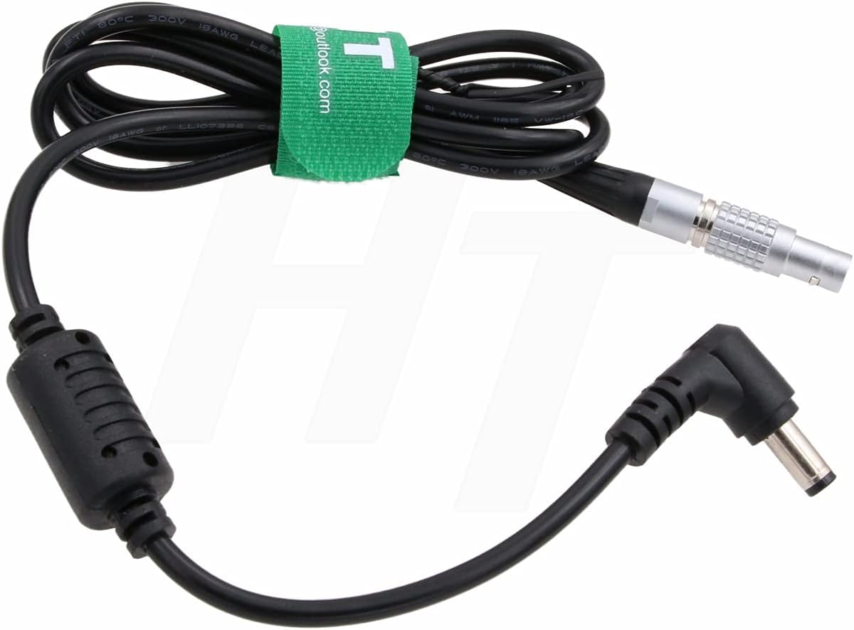 HangTon 12V 0B 2 703 E2 F6 S6 18" Right Angle DC Plug to Pin Power Cable for Teradek Bond Bolt, SmallHD Monitor, Zacuto