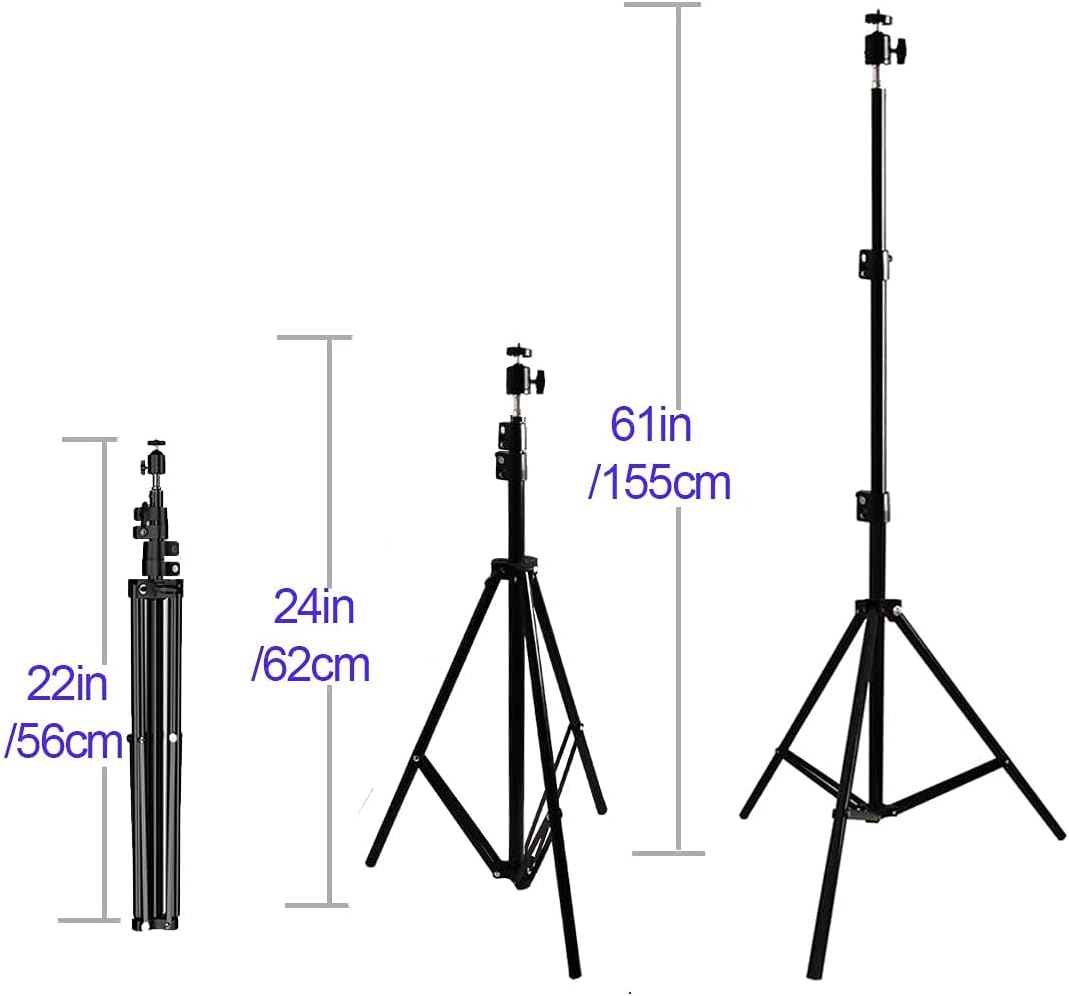 Coret 20" 61" 360 3pound) Tripod Stand, Mini Projector Stand,Lightweight Portable Projector Photography Stand Camera