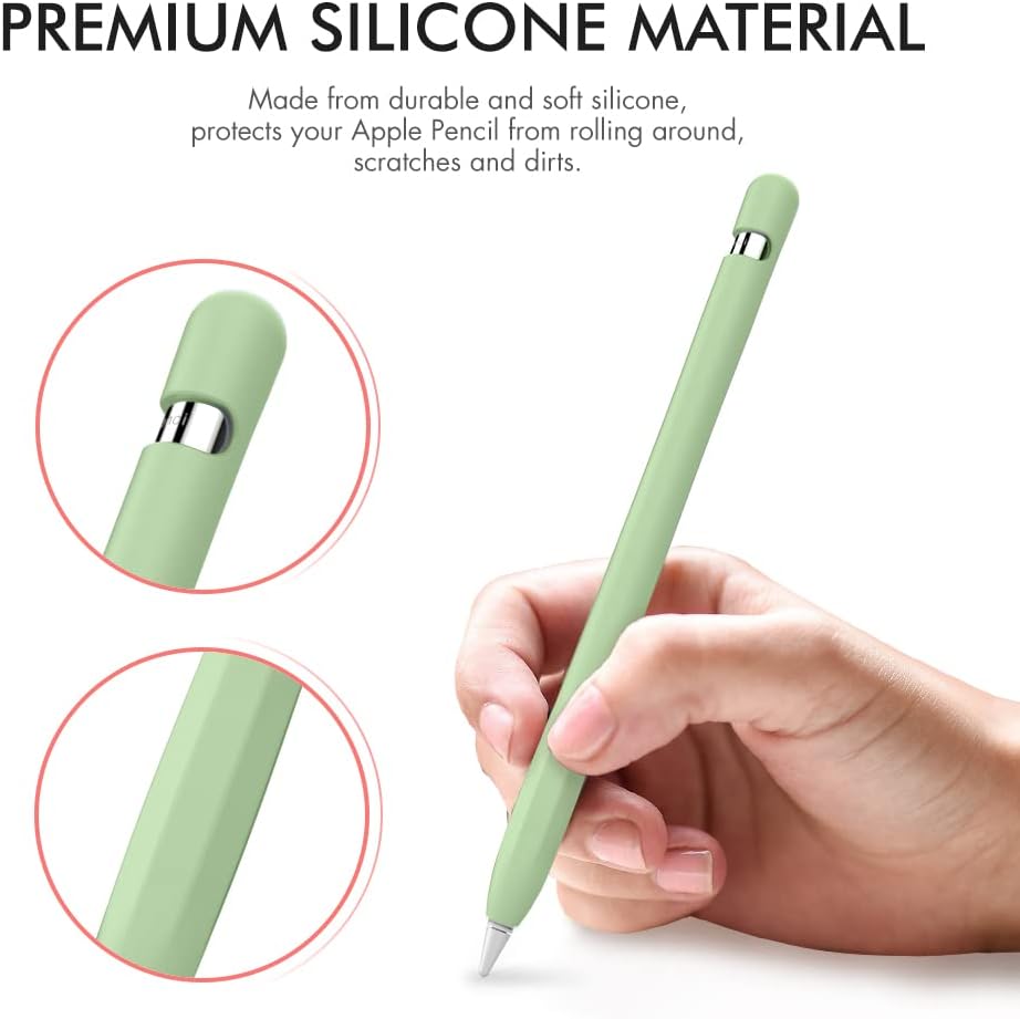 AHASTYLE 1st Anti-Slip Case Sleeve Silicone Protective Skin [ Added Cable Adapter Tether Kit] Compatible with iPad