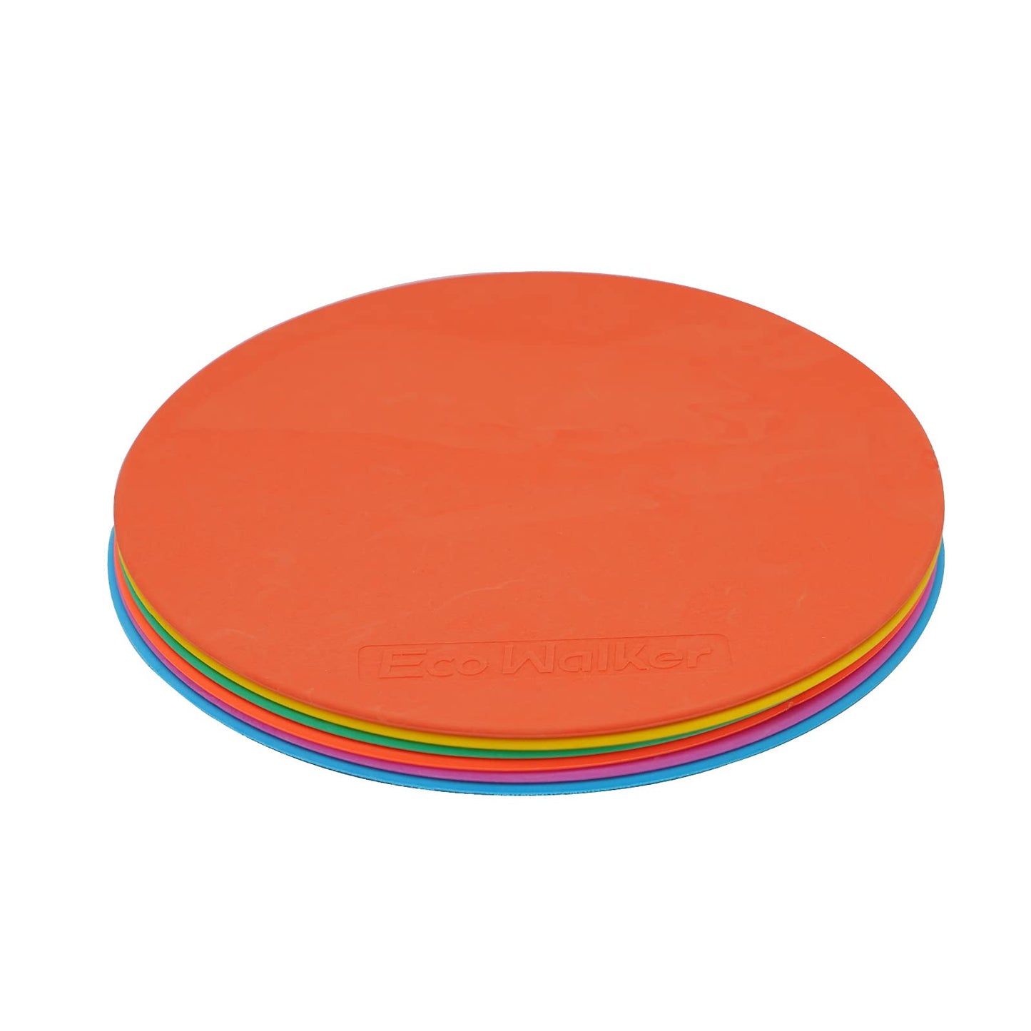 Eco Walker Spot Markers 6pcs 4inch 6inch 8inch 10inch 12inch Floor Marker for Kids Agility Training (8inch)