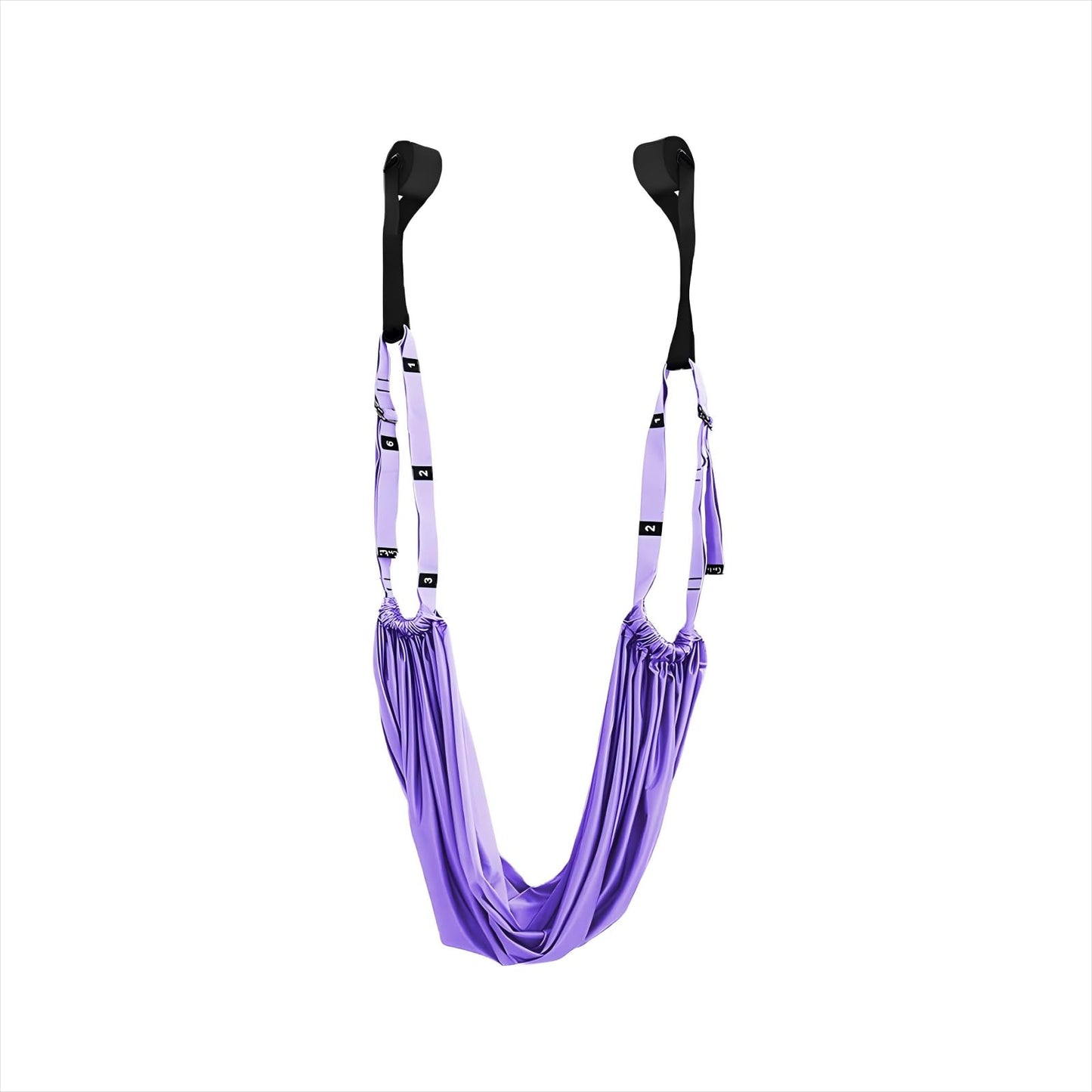 ZHQZZPH Aerial Yoga Stretching Strap - Adjustable Yoga Straps for Stretching, Flexibility & Inversion Training | Portable with Pouch for Pilates, Ballet, Gymnastics