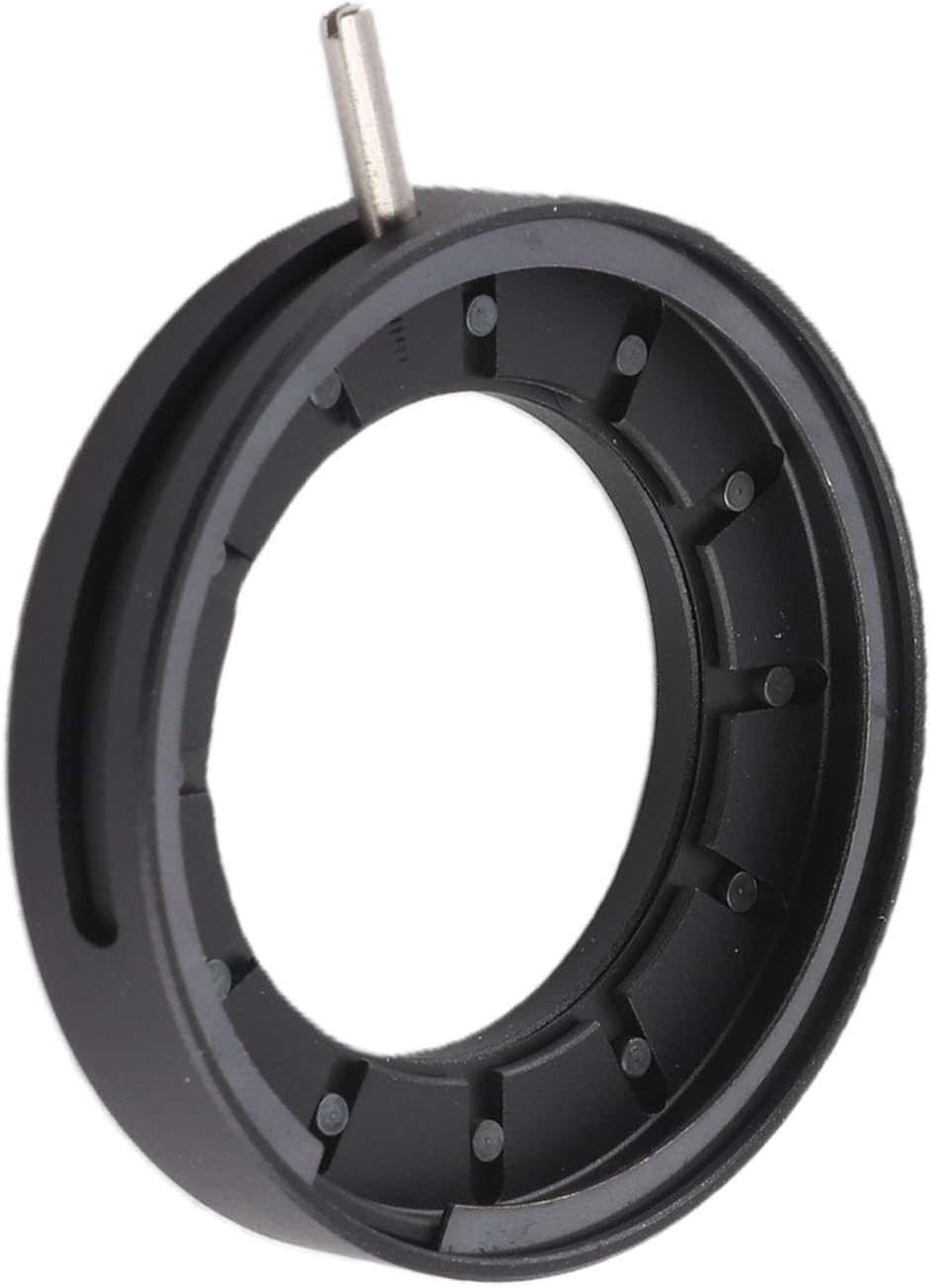 Estink 1.5-23mm (SK23) Adjustable Aperture Diaphragm, Metal Microscope Adapter Aperture Adjustable Lens Optical