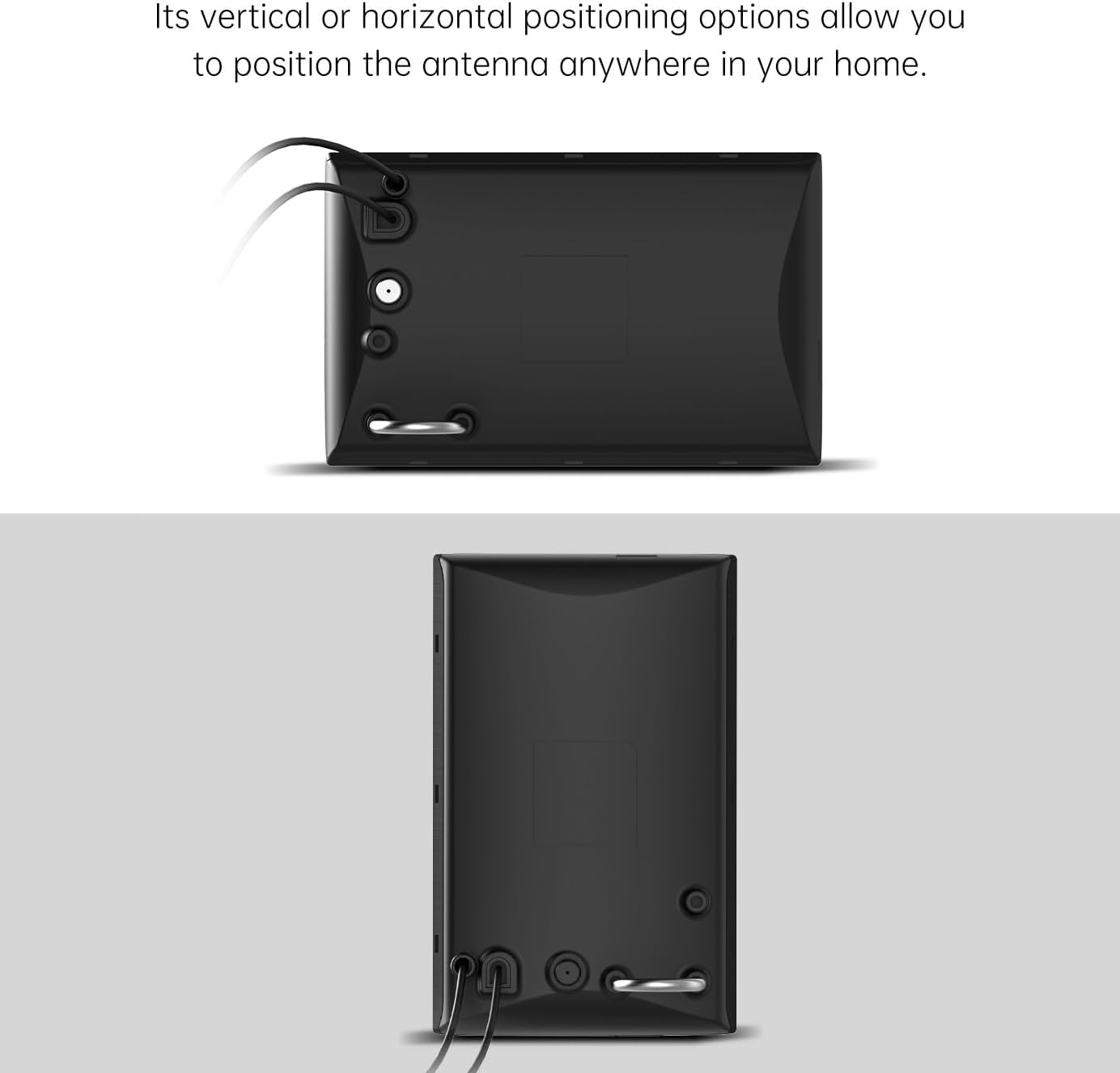 ANTOP 50 FM Antenna, Low Noise Amplified Digital AM/FM Indoor Radio Antenna, Suitable for Home Stereo Receivers, Miles