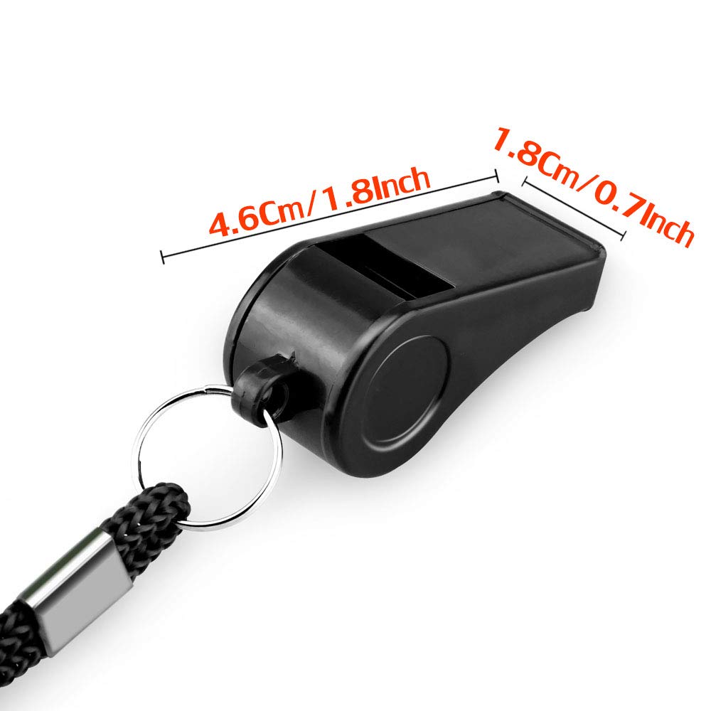 Hipat Whistle, 24PCS Sports Whistles with Lanyard, Loud Crisp Sound Whistles Bulk Perfect for Coaches, Referees, and Officials