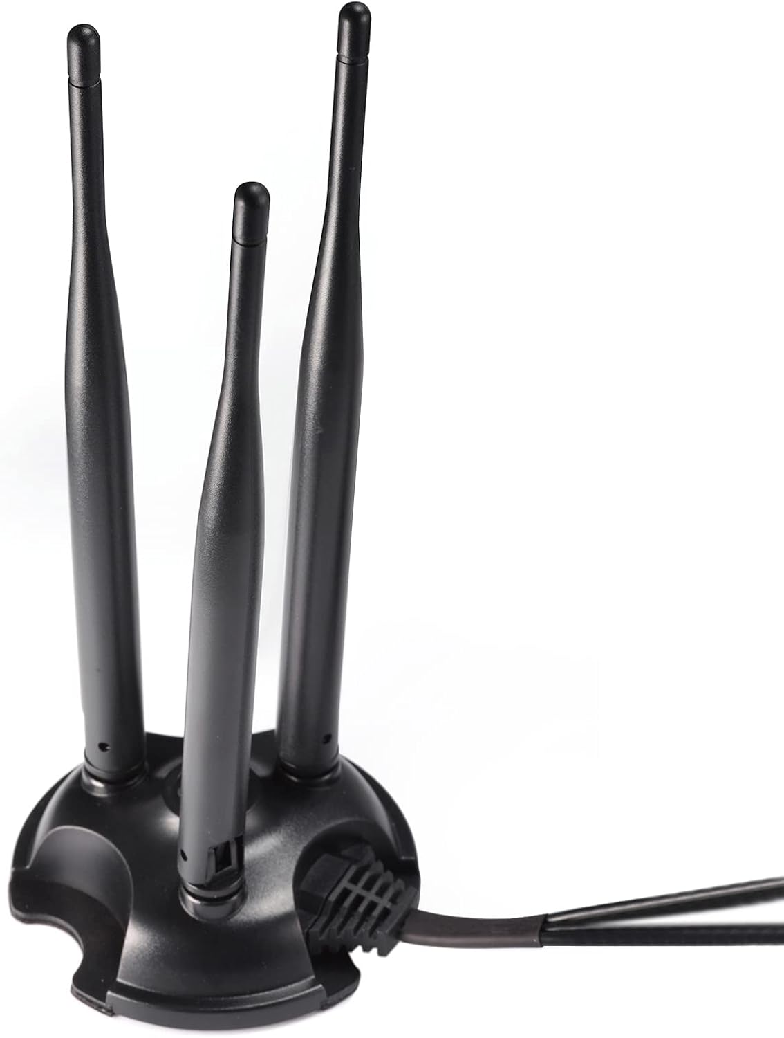 Eightwood 2.4GHz 5GHz 3 6 Dual Band WiFi Antenna, RP-SMA Connector WiFi Antenna Magnetic Base for PC Desktop Computer
