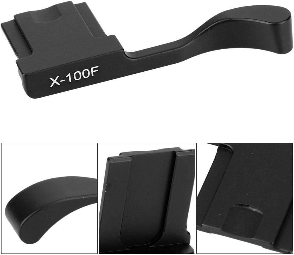 X-100F X-A5 Thumbs Up Grip, Aluminum Alloy Hot Shoe Thumb Up Hand Grip for Mirrorless Camera(Black)