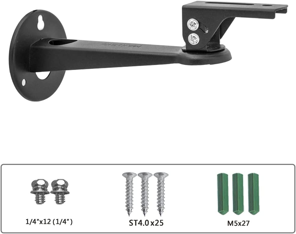 Drsn 360 6.6 lbs Mini Projector Wall Mount, Rotation, Adjustable Angle, Load Capacity, Black
