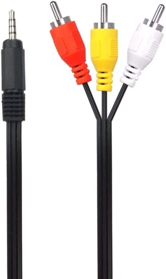 YUSTDA STV-250/N AV A/V Audio Video TV Cable Cord Lead for Canon DV MiniDV HD Camcorder