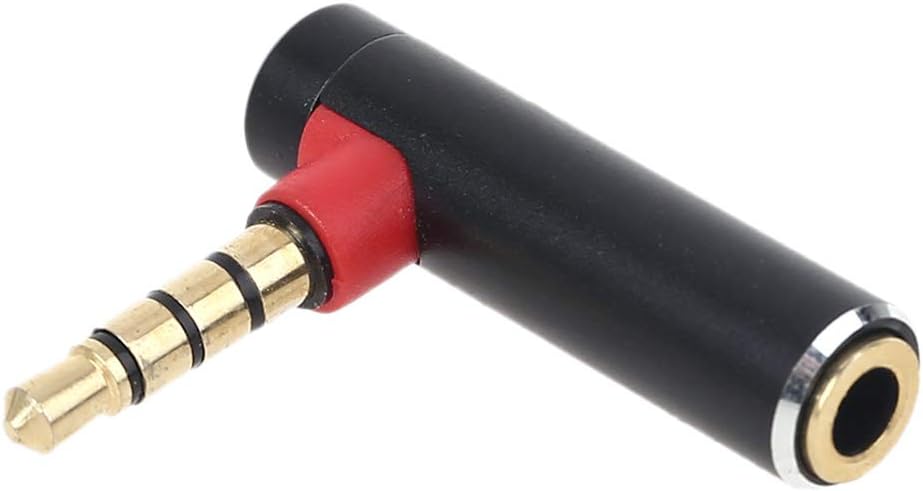 ZSYTF 90 4 3.5mm MP3 Metal Degree L Poles Male To Female AUX Headphone Adapter Connector For Mobile Phone Tablet Player