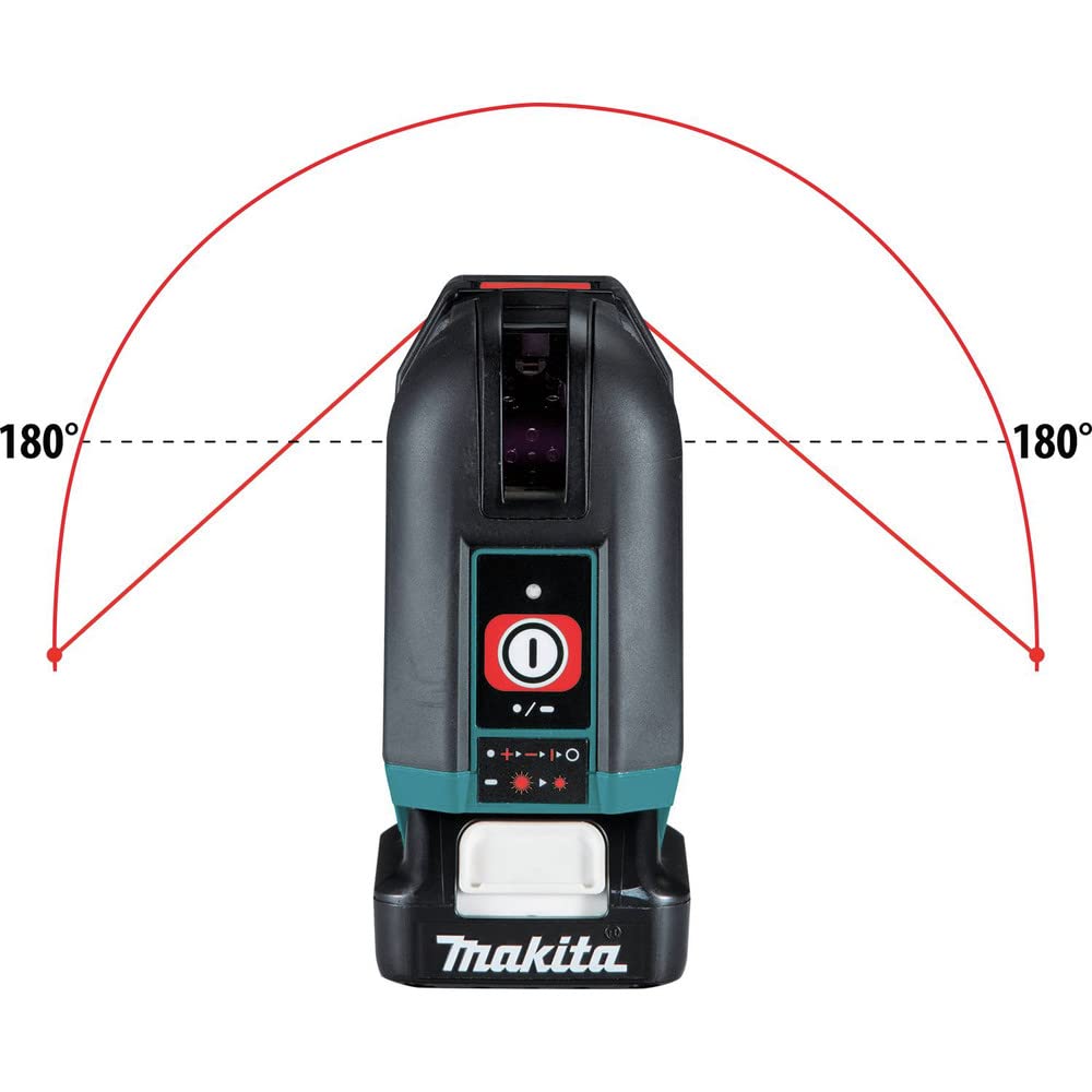 Makita SK105DNAX 12V max CXT® Lithium-Ion Cordless Self-Leveling Cross-Line Red Beam Laser Kit (2.0Ah)