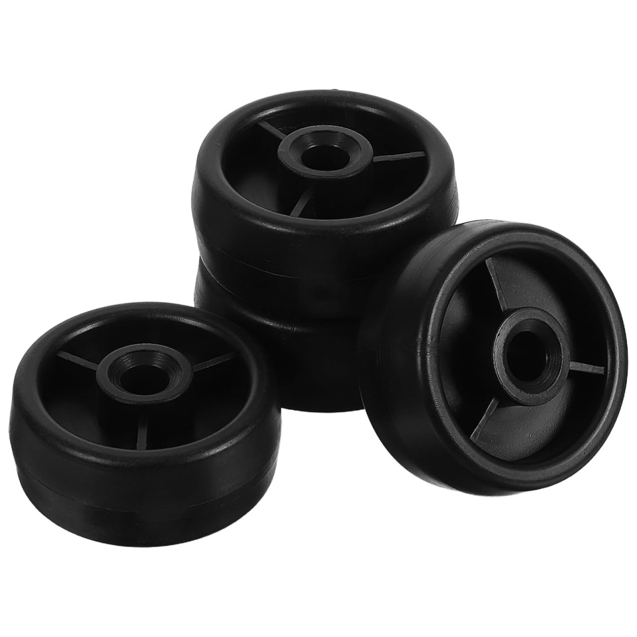 LIFKOME 4Pcs Fitness Equipment Roller Wheels 1.77In Universal Caster Wheels for Treadmill Replacement Parts and Exercise Bike Mobility Accessories for Home Gym