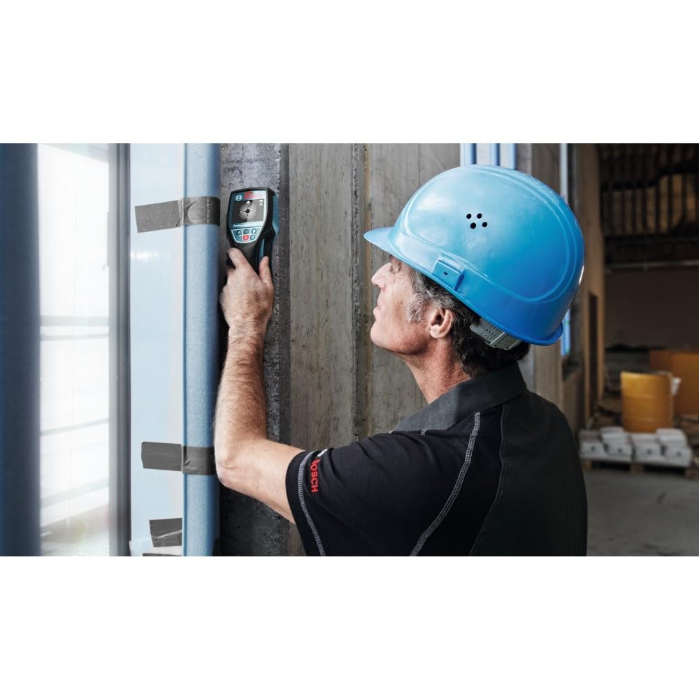 BOSCH D-TECT120 Professional Wall Scanner and Floor Radar, Multi-Material Stud Finder for Wood, Metal, and Live Wire Detection (Includes Battery and Charger)