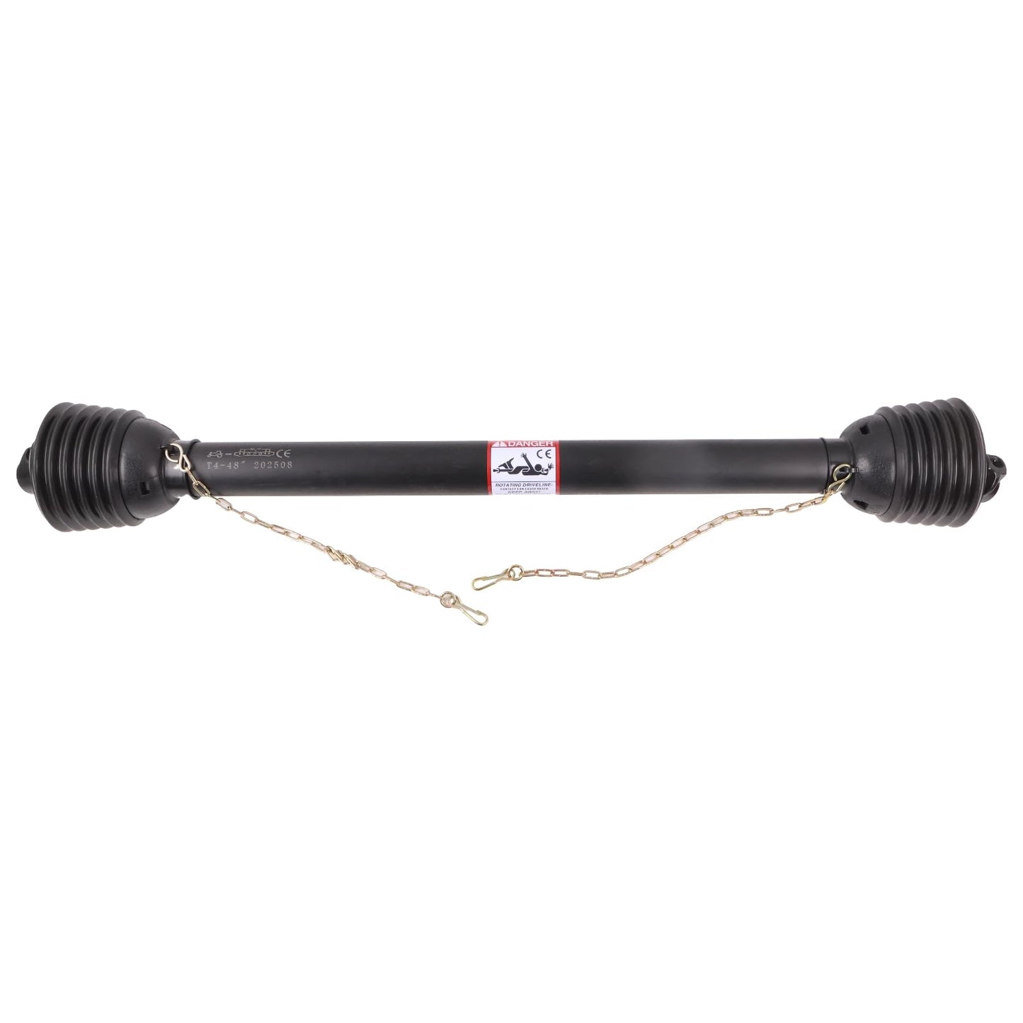 KSQOON PTO Drive Line, Post Hole Digger (1-3/8" x 6 Spline Quick Disconnect Tractor End) 48" -68", 4 Series