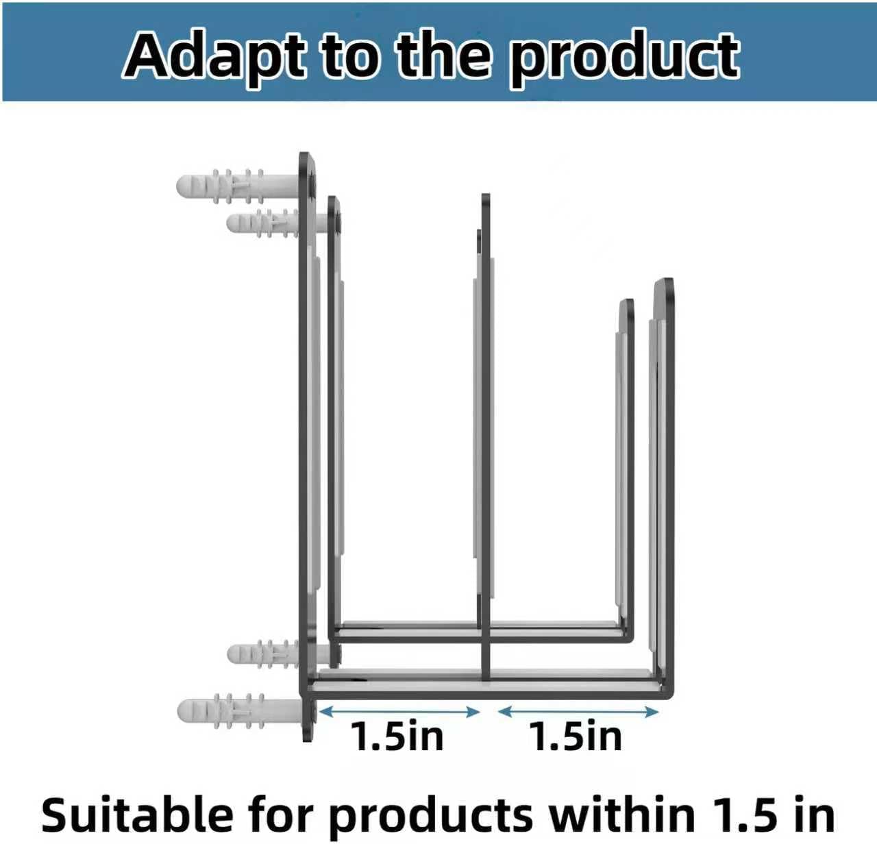 RUDDLIN Multi Functional Wall Mount Bracket, Suitable for laptops, Tablets, Keyboards, routers,TV Boxes,Phones, etc.