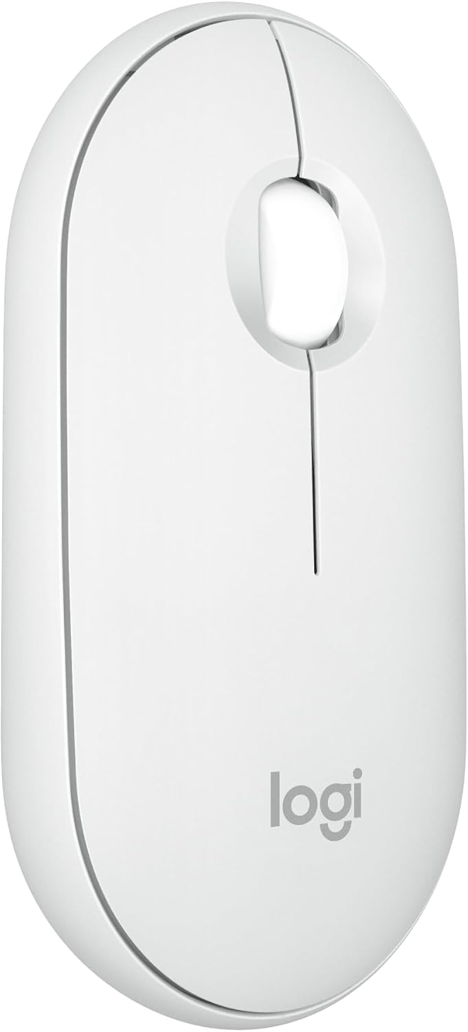 Logitech 2 M350s Pebble Mouse Slim Bluetooth Wireless Mouse, Portable, Lightweight, Customizable Button, Quiet Clicks