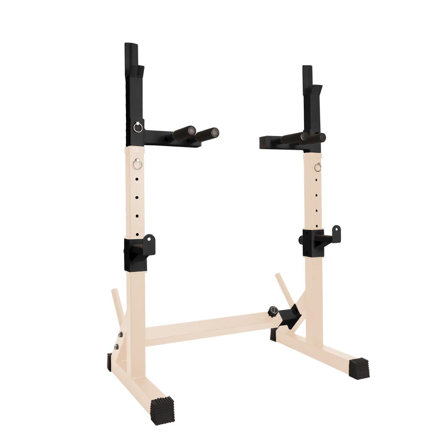 Gresspro Gresspro Barbell Rack Stand with Dip Bar Attachment - Multifunctional Adjustable Squat Rack, Heavy-Duty Dumbbell Rack, Strength Training Dip Station, Home Gym Equipment Max Load 550lbs