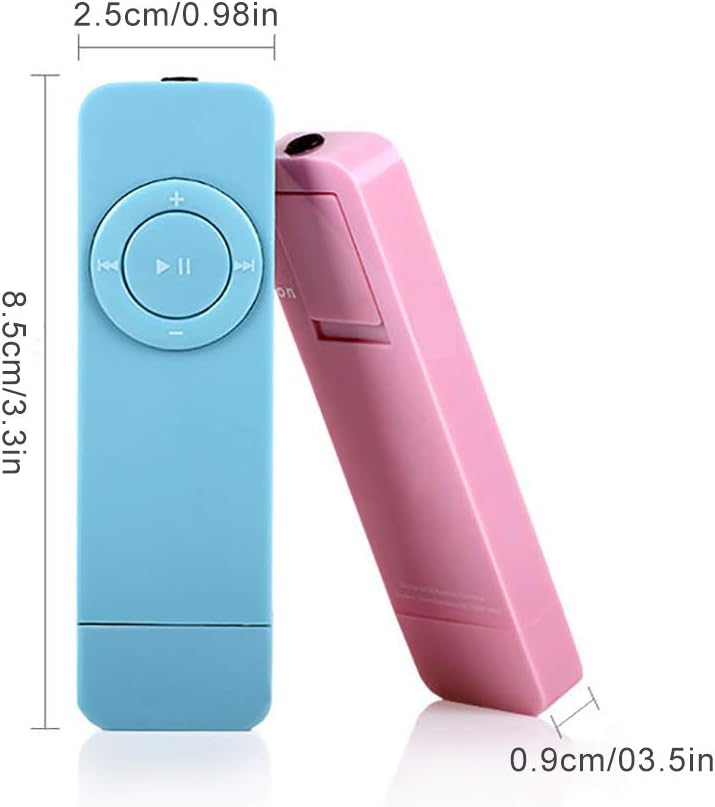 aqxreight MP3 MP3 Portable USB Sport U Disk Music Player Ultra Thin Design Lightweight Music Media Player for Workouts