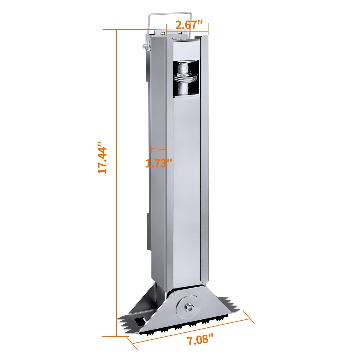 Ladder Leveler for Extension Ladder, Adjustable Extension Ladder Stabilizer Leg Ground Leveler, with Anti-Slip Pattern Steel Pole,Ladder Levelers for Extension Ladders(1 Piece)