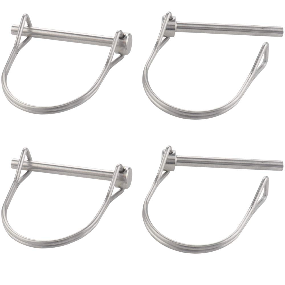 4 Pack Safety Coupler Pin 0.197" x 1.97"(5mm x 50mm), Full Marine Grade 316 Stainless Steel Heavy Duty Shaft Locking Pin